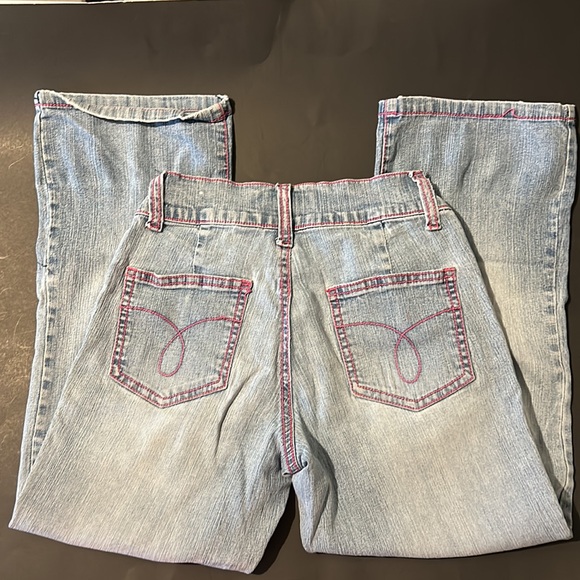 Rave R4R Jeans ladies Size 1 Stone Washed Pink Trim - Picture 2 of 8